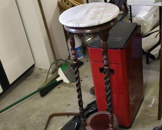 marble top plant stand