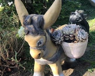 Solid cement Garden statue ~ Donkey 