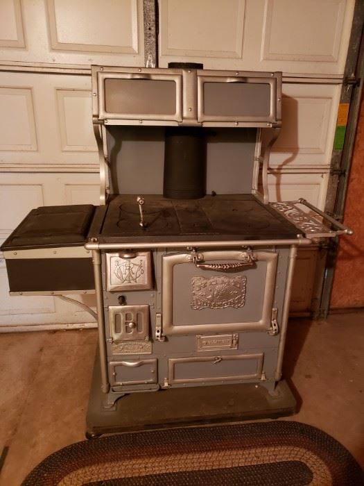 Restored Home Comfort wood burning range stove