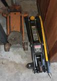 Floor jacks.  There are also a couple smaller jacks.