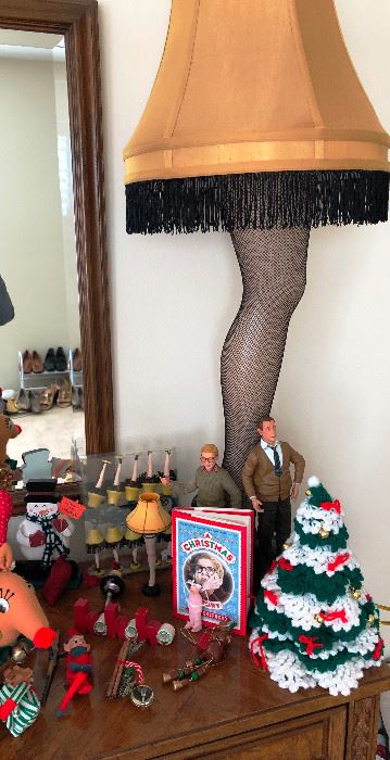 a Christmas Story Leg Lamp