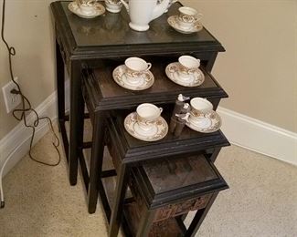 Nesting Tables and tea set