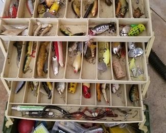 All types of vintage lures
