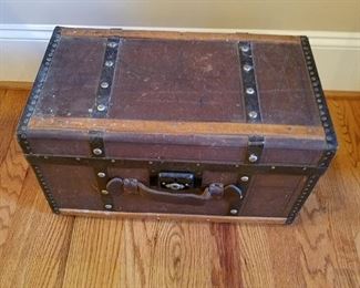 One of two antique trunks