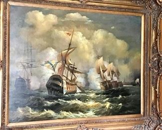 Signed oil painting on canvas