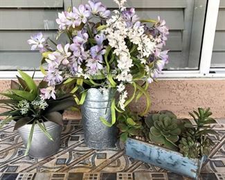 Faux Floral and Cacti