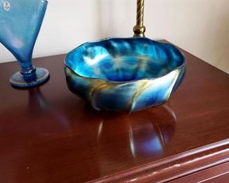 Tiffany Favrile bowl (repaired)