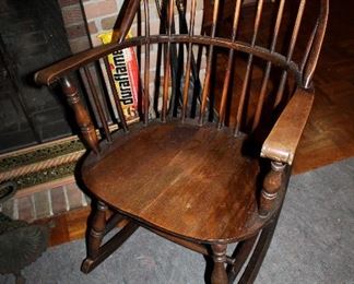 Windsor style rocker