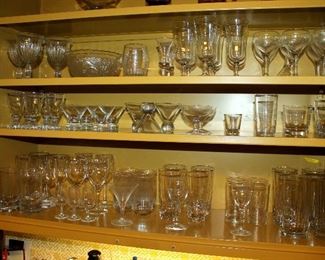 Lots of stemware