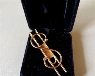 10K yellow gold money clip