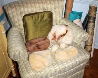 Upholstered armchair