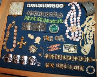 Vintage costume jewelry - some sterling