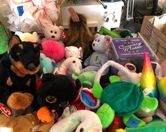 Assorted Ty Beany Babies and stuffed toys