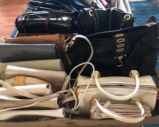 Leather Purses including Ralph Lauren and Coach. 