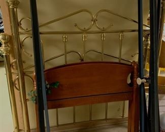 New brass bed.
