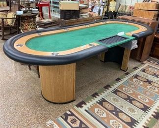 Super Poker Table with bill bank