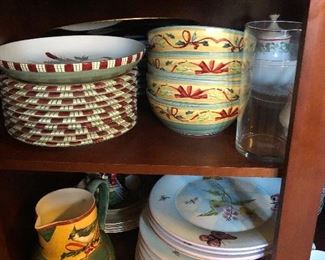 Christmas china dishes