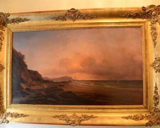 **RARE** "SEASCAPE" BY ANTOINE GUINDRAND (1801-1843) ORIGINAL OIL PAINTING https://ctbids.com/#!/description/share/282866