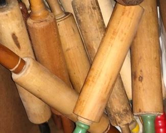 Vintage rolling pin collection 