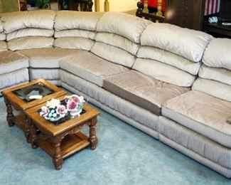 Bench Craft Five Piece Sectional Sleeper Sofa, With Recliners