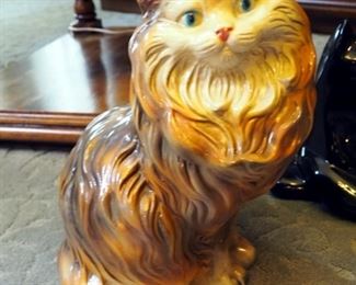 Porcelain Cat Statues Qty 4