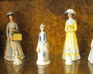 Avon Porcelain Albee Award Figures Qty 5