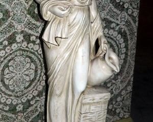 40" Greek Styled Statue Of Lady With Water Pitcher