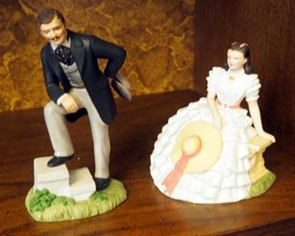 Avon Images Of Hollywood, Clark Gable And Vivian Leigh Gone With The Wind Figures