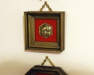 Family Crest Wall Hangings, Qty 3