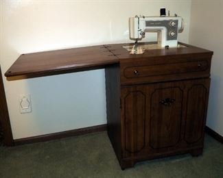 Sears Kenmore Electric Sewing Machine, Model #5154, Including Sewing Cabinet, 40" x 46.5" x 20.5"