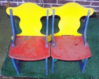 Matching Painted Toddler Chairs