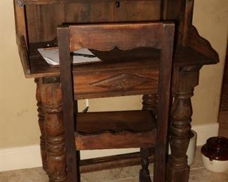 Rustic desk and chair