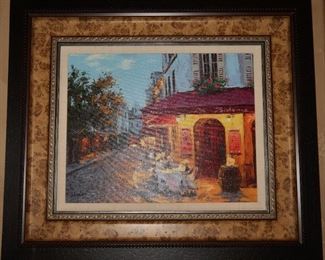 Signed Victor Shvaiko giclee on canvas