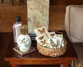 Pair of unique slate lamps