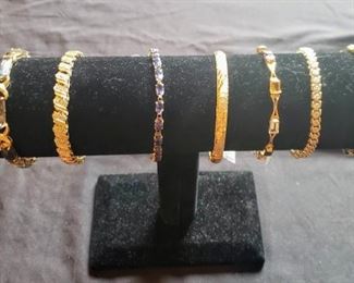 14k and 18k bracelets; additional jewelry available during sale