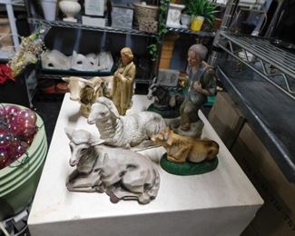Assorted nativity animals & shepherds