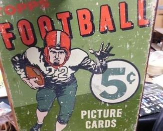 Vintage Topps Bubble gum Football reproduction tin sign