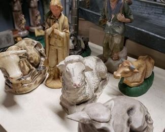 Assorted Nativity animal & shepherds