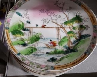 (11) Nippon Takito? hand painted small plates 1891-1921