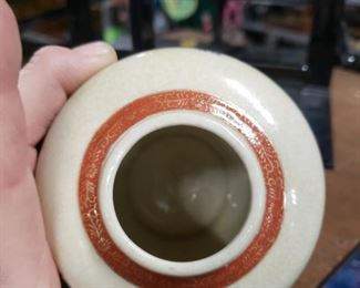 Satsuma small vase hand painted