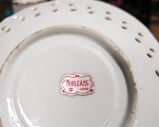 Norleans Japan lustreware pink cup & saucer