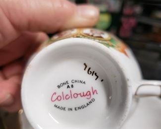 Colclough bone china Royal cup & saucer made in England #7617 1959 Royal Visit to Canada