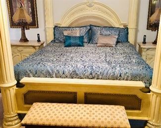 Elegant Regal bedroom suite originally paid $8900 
Antique blanket chest 