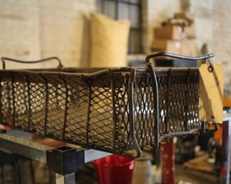 Old metal basket
