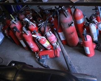 Fire extinguishers $5 for any empty / $10 for small filled and $20 for large filled