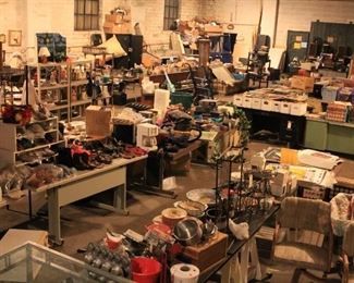 Wide open 4,000 sq ft to wander through separated into sections