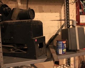 Old movie projectors