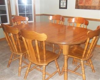 Table is shown with the leaf in.