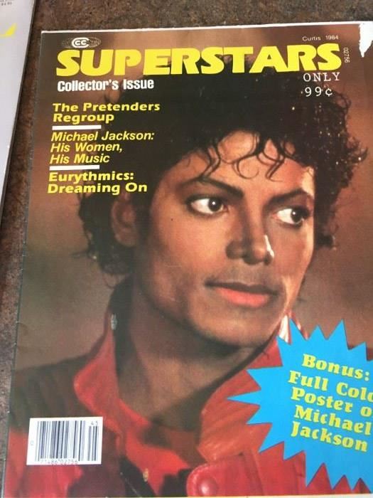 . . . Michael Jackson on the cover of Superstars magazine.