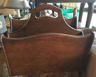 . . . a vintage magazine rack